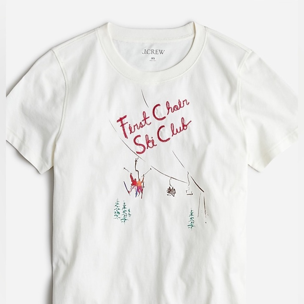 J Crew First Chair Broken In Jersey Tee UNISEX NWOT - SOLDOUT EVERYWHERE